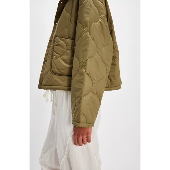 Free People Mother Denim Army Brat Jacket in Rank and File Size Small - Picture 3 of 6